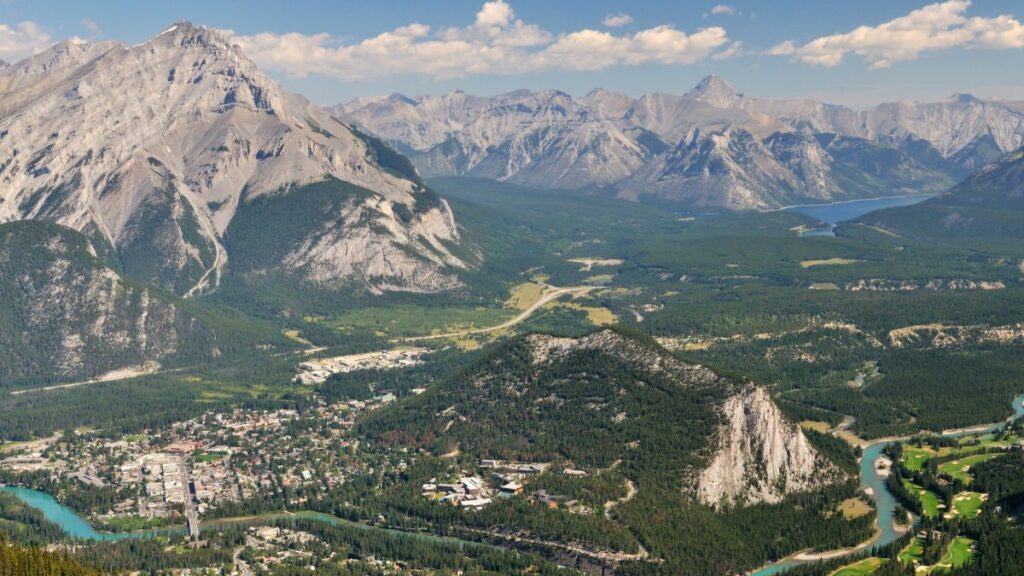 Banff And Cascade Mountain from the Sulphur Mountain Lookout
